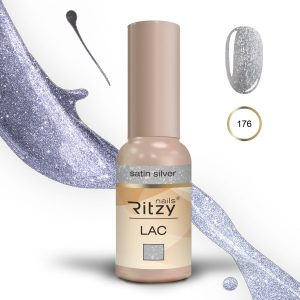 Ritzy Lac “Satin Silver” 176 gel polish