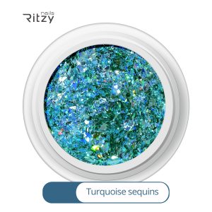 TURQUOISE SEQUINS A-09 Luxury Mix Glitter