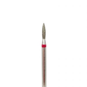 Diamond Cuticle Bit “Flame” Red long 18mm