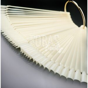 Display Tips 50pcs with the ring Natural Square